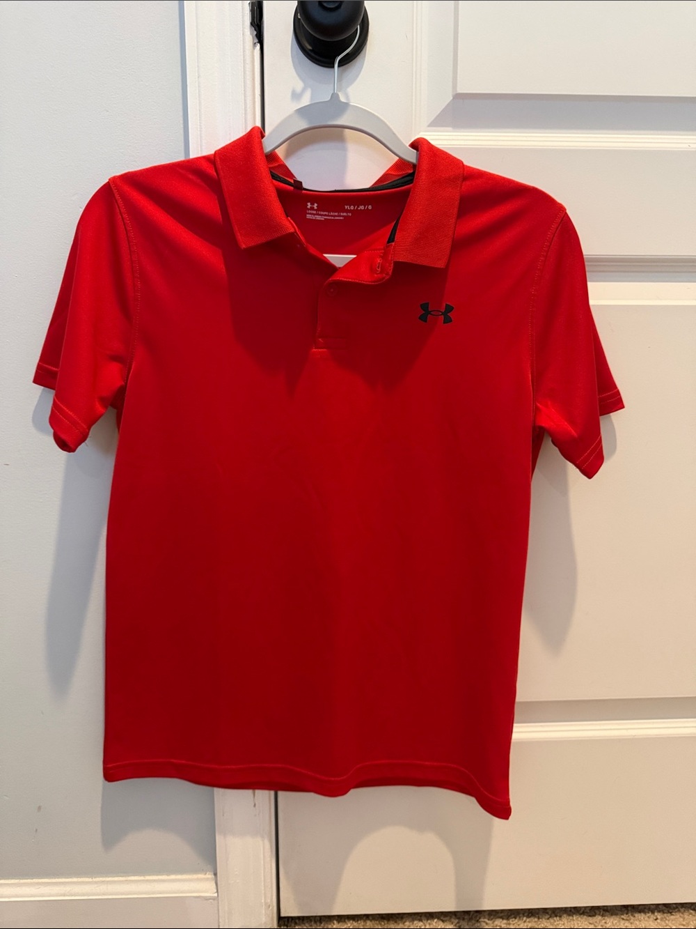 Under Armour Red Short-Sleeve Polo for Kids